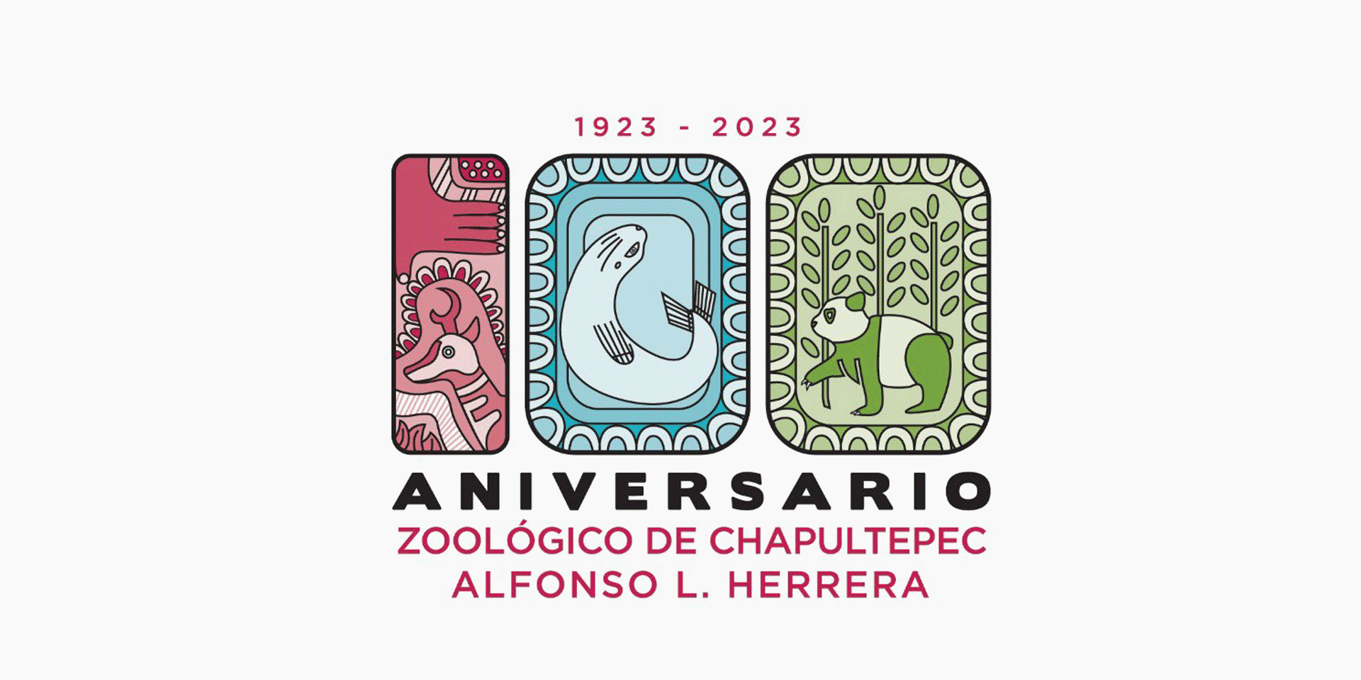 墨西哥查普特佩克动物园100周年纪念LOGO