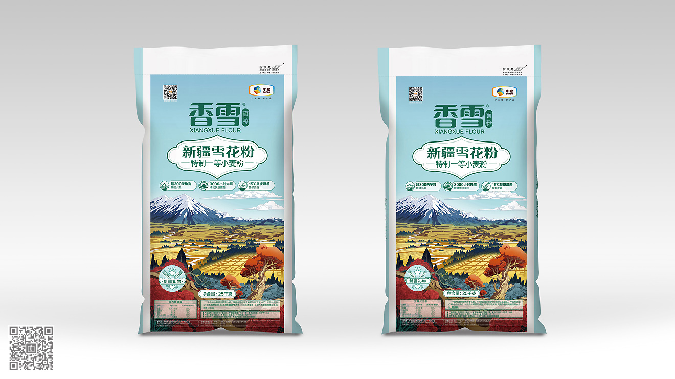 中粮面粉包装设计与插画绘制二